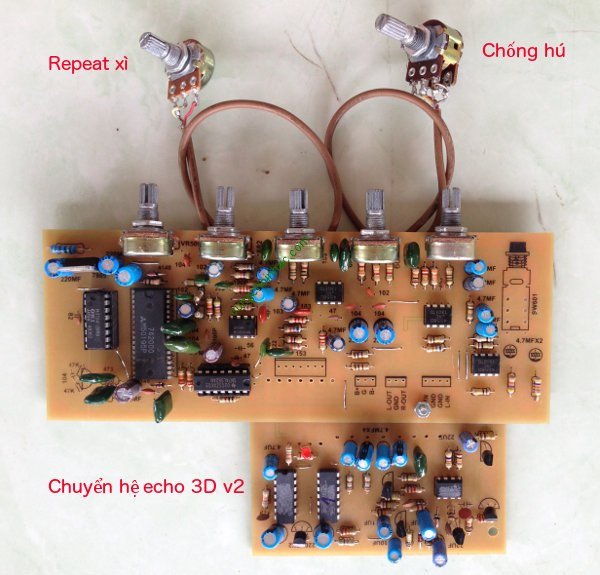 Bo echo đa tính năng kết hợp với bo chuyển hệ echo 3D version 2