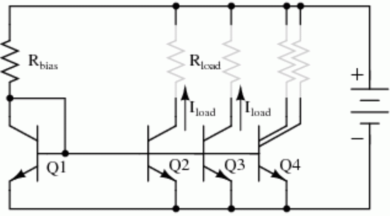 Mạch Current Mirror dùng BJT