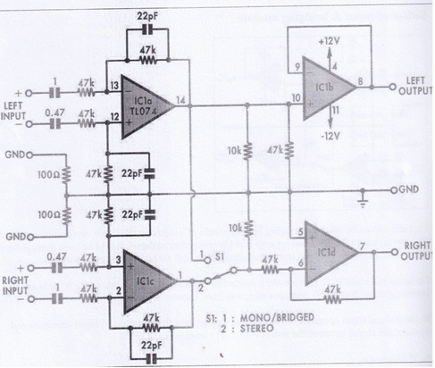 Mạch chuyển đổi Stereo-Mono-Bridge