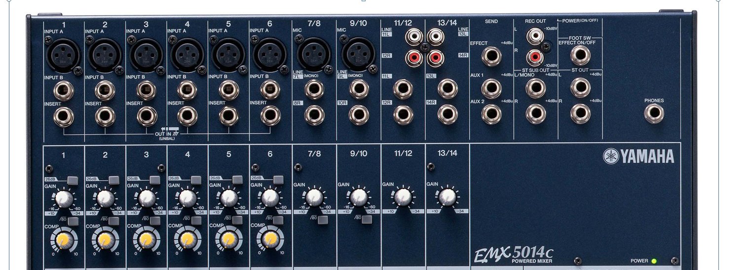 Dùng mixer yamaha EMX 5014c với echo