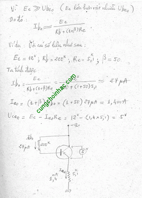 Lý giải về phân cực transistor