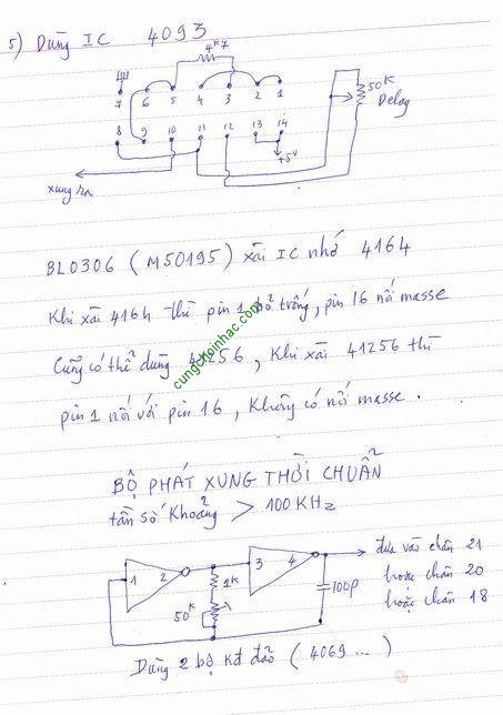 Các cách ráp xung cho BL0306 (M50195)