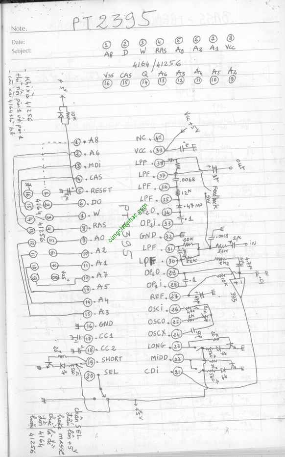 Mạch echo PT2395