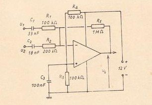 Dùng Opamp ráp bộ tổng