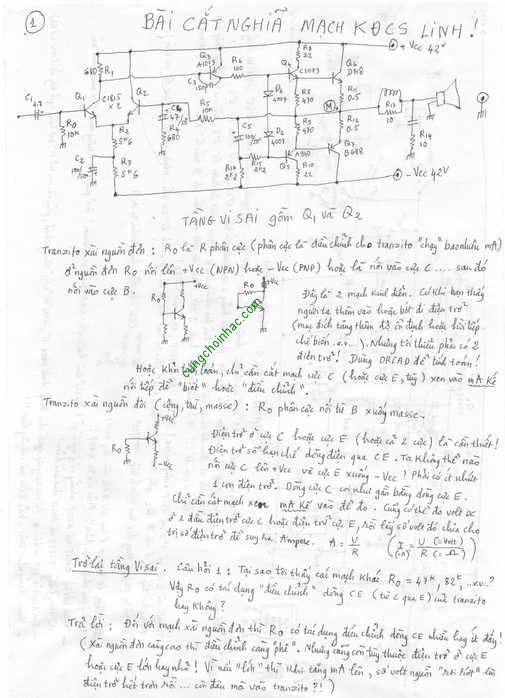 Bài cắt nghĩa mạch công suất Linh